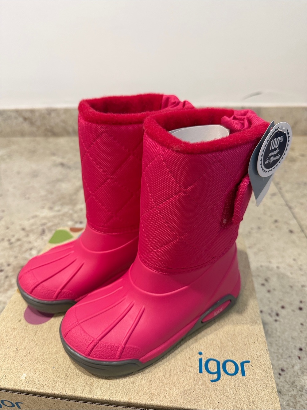 Igor Kids Fuchsia Rain & Snow Boots